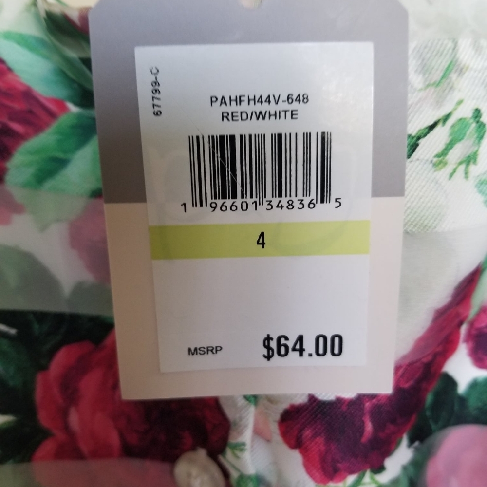 Pippa and Julie pastourelle dress size 4 pinks white and green